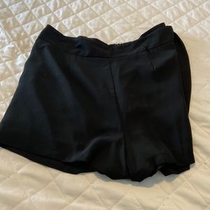 Womens Black tie shorts .